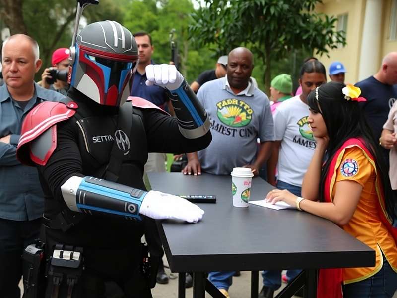 Tempest Trooper Indian community meetup with players in cosplay